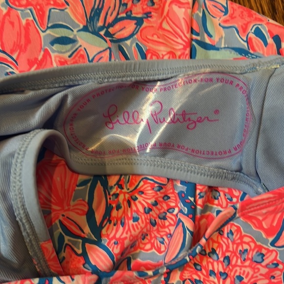 Lilly Pulitzer Jaspen One Piece in Blue Peri Shrimply The Best size 12 NWT - Picture 9 of 10